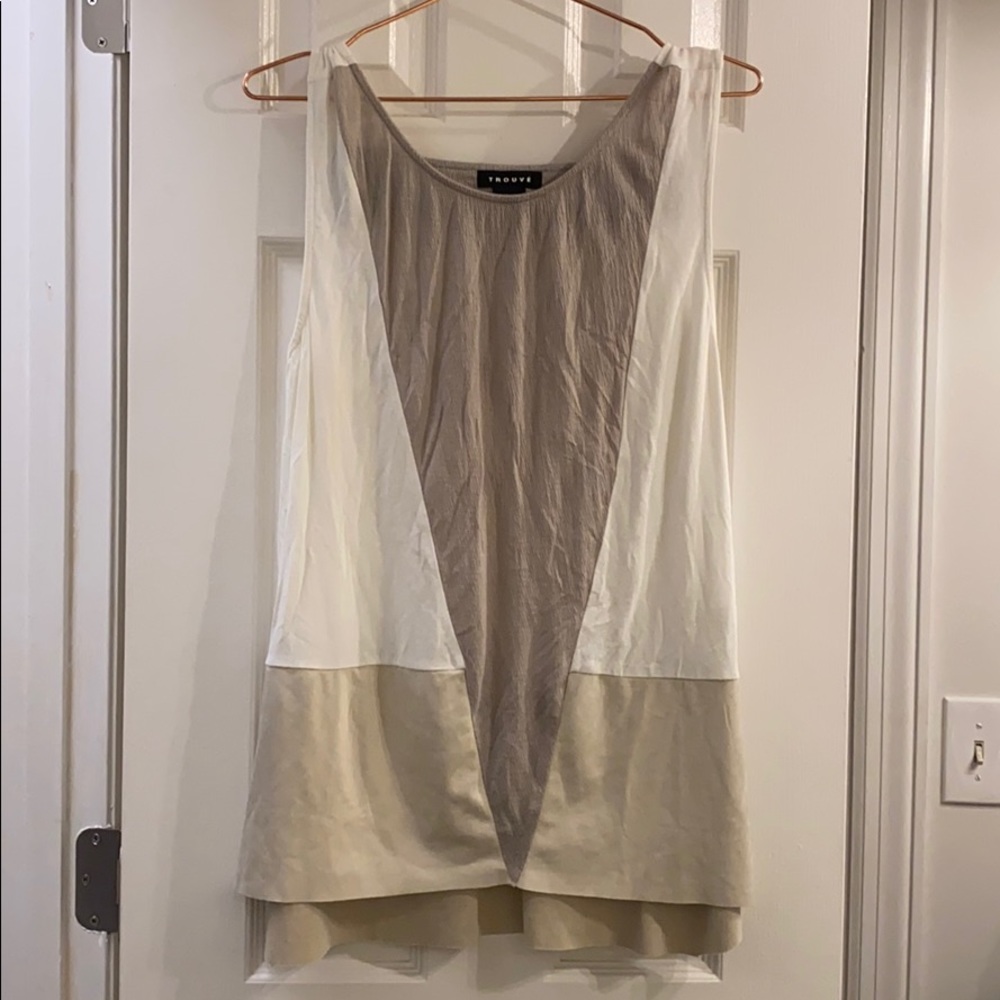Trouve Neutral Tank Tunic L